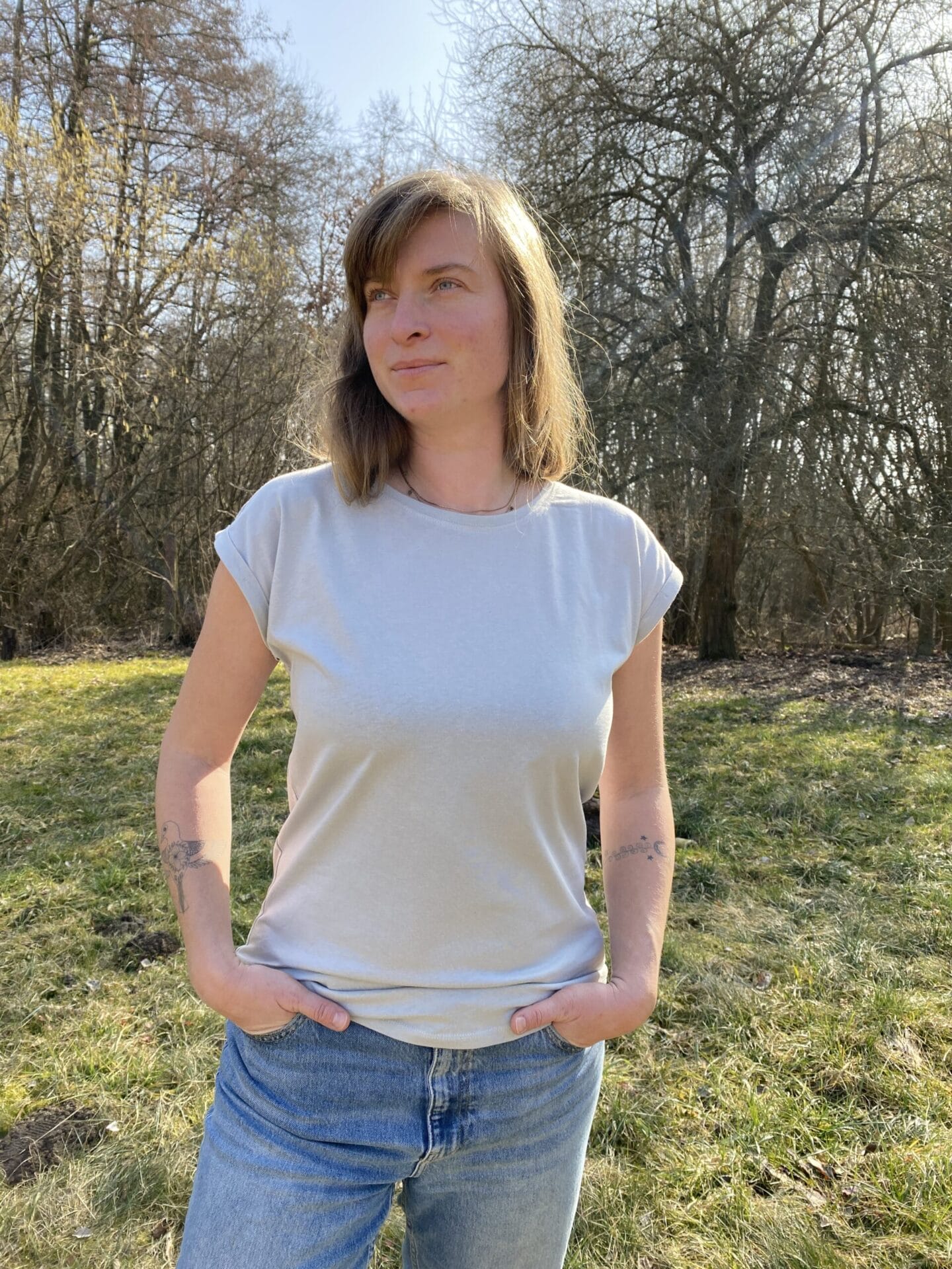 The sea bring hope....dámské tričko, odstín Light gray - Obrázek 4