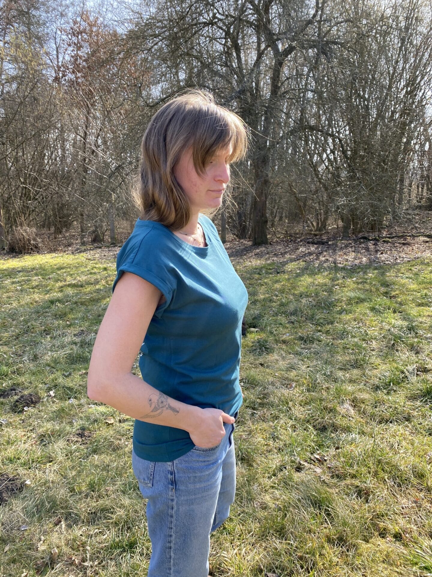 The sea brings hope...dámské tričko, odstín Teal - Obrázek 2