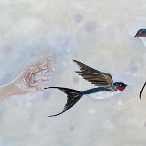 Pusť tu volnost, akryl na plátně