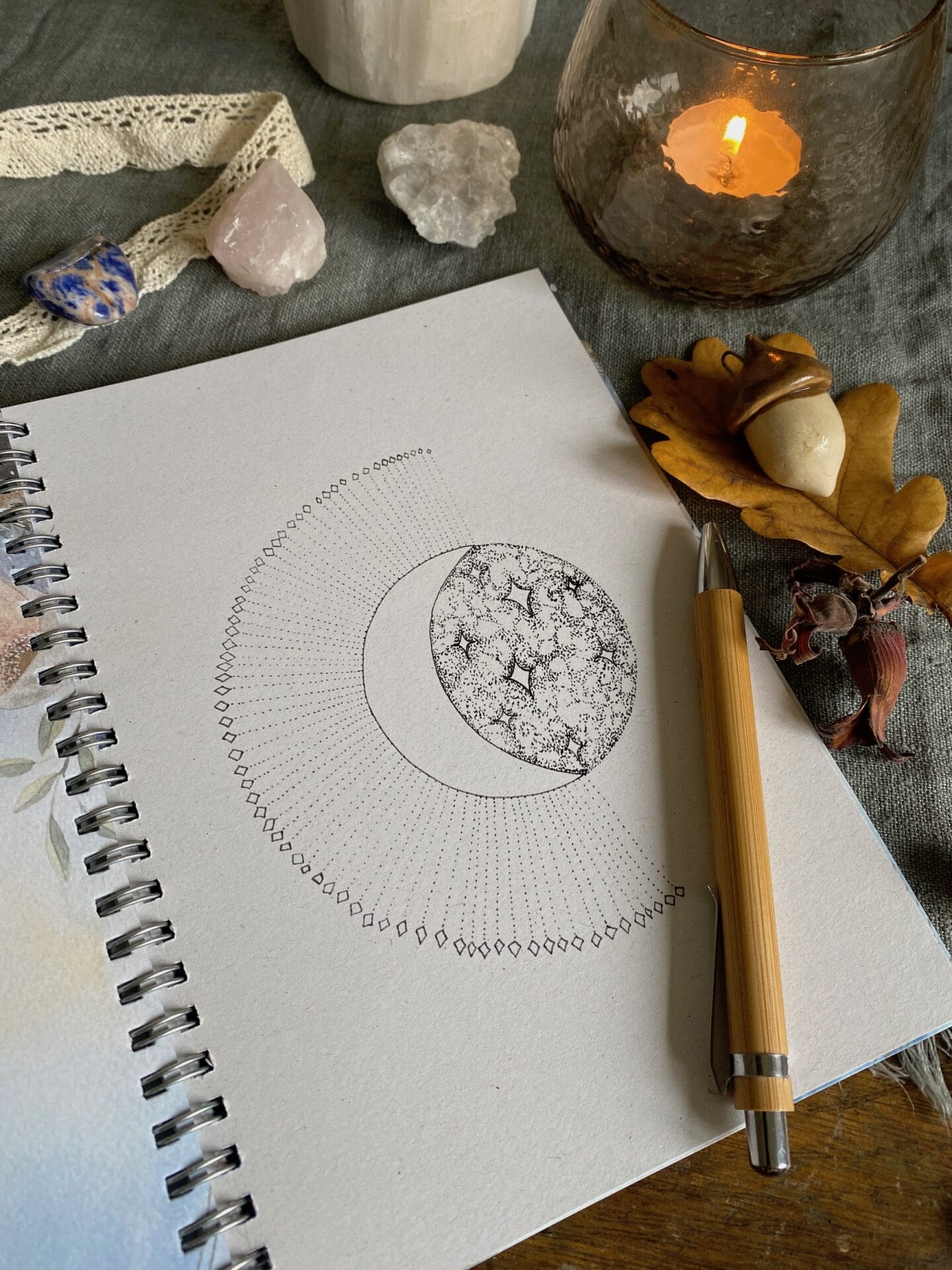 Večerní psaní, ilustrovaný zápisník v kroužkové vazbě - Obrázek 10