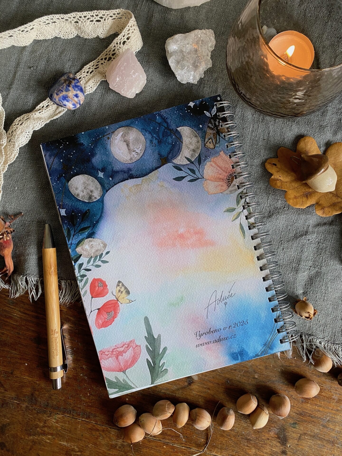 Večerní psaní, ilustrovaný zápisník v kroužkové vazbě - Obrázek 11